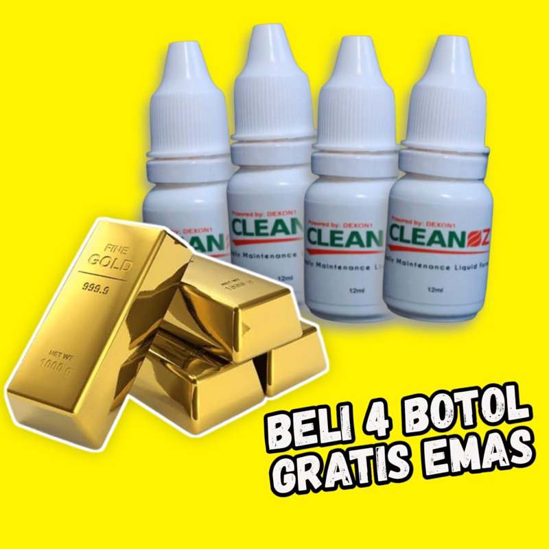 Paket Hemat 4 Botol Cleanoz Official Pembersih Mesin Penghemat BBM Bensin Arli Kurnia 1000% Asli Ori