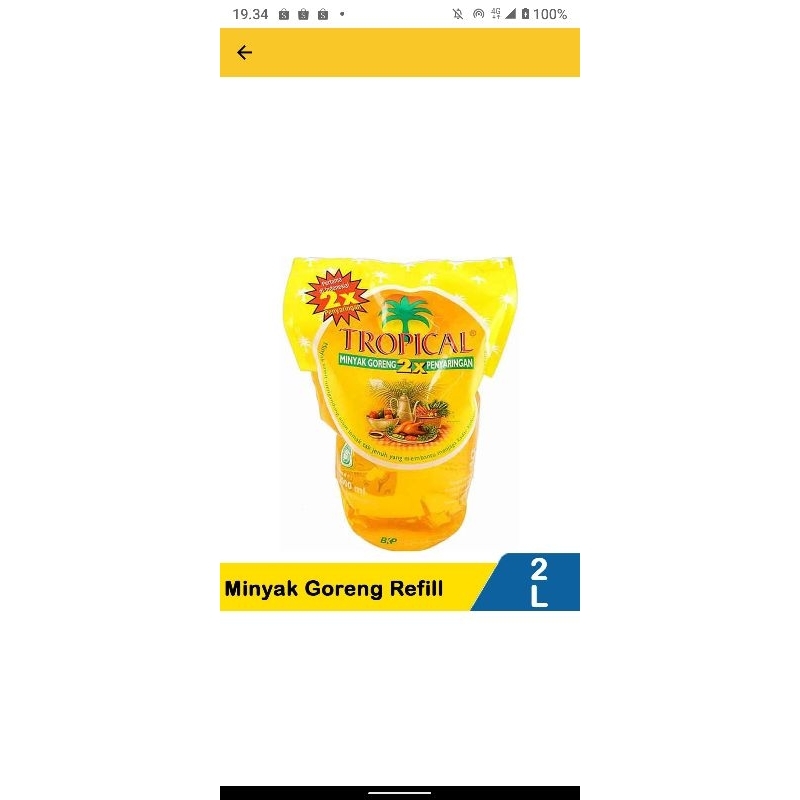

minyak goreng tropical 2 liter
