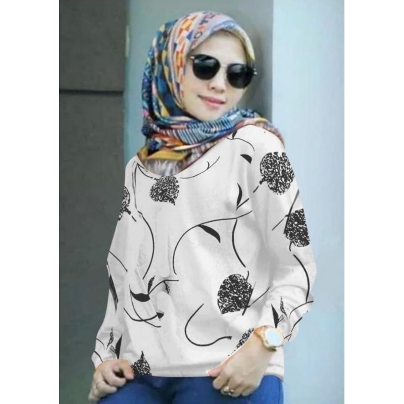 Atasan lengan panjang wanita / Atasan wanita jumbo / Atasan kaos wanita / baju jumbo wanita / baju w