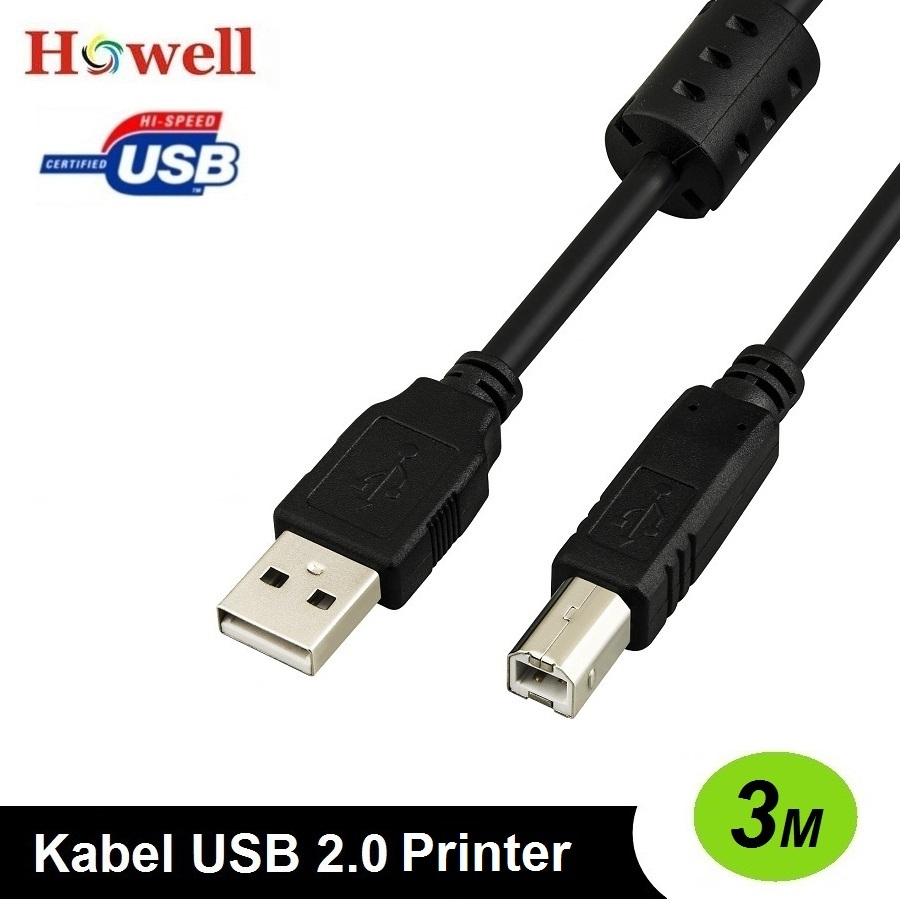 Kabel USB Printer Howell 3m