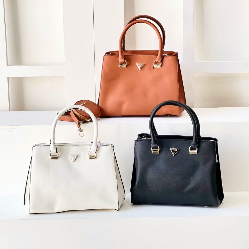 Guess Alexie Girlfriend Satchel Bag Original / Tote Bag Guess Original / Guess Bag