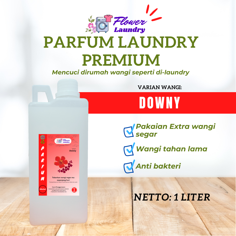 Parfum Laundry 1 L/ Parfum Laundry Premium Pakaian [ Flower Laundry ]
