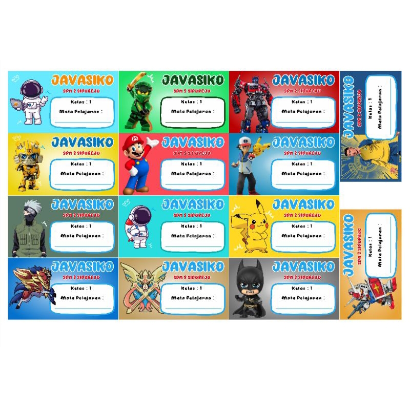 

Stiker Buku Pelajaran