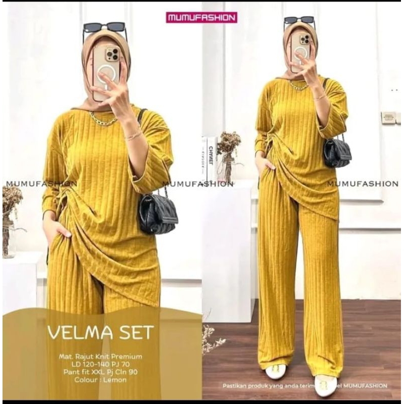 setcel knit hornet jumbo onset wanita kekinian