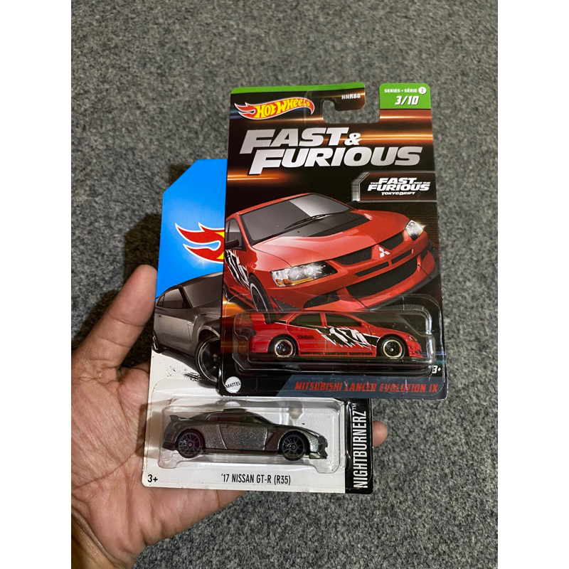 hot wheels nissan 35 gtr dan lancer evolution fast furious
