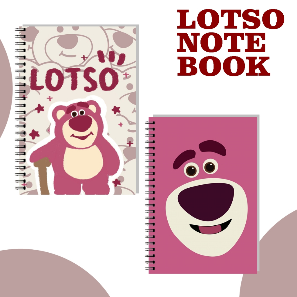 

Notebook LOTSO PINK BEAR Spiral Notebook A6