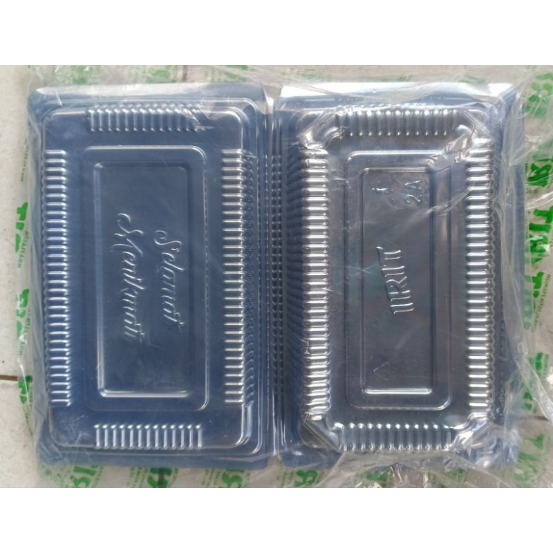 (5 PCS) Kotak mika 2A merk IRIT kotak nasi mika plastik kue sekali pakai