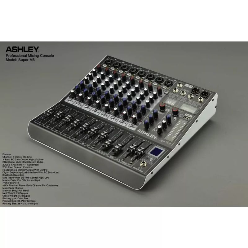 mixer Ashley super M8 Original 8Channel