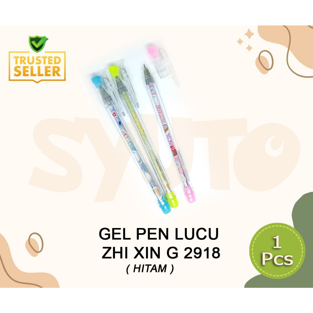 

(1pcs) Ballpoint / Pulpen / Bolpen / Pen Gel LUCU Zhi Xin G-2918 0.5mm