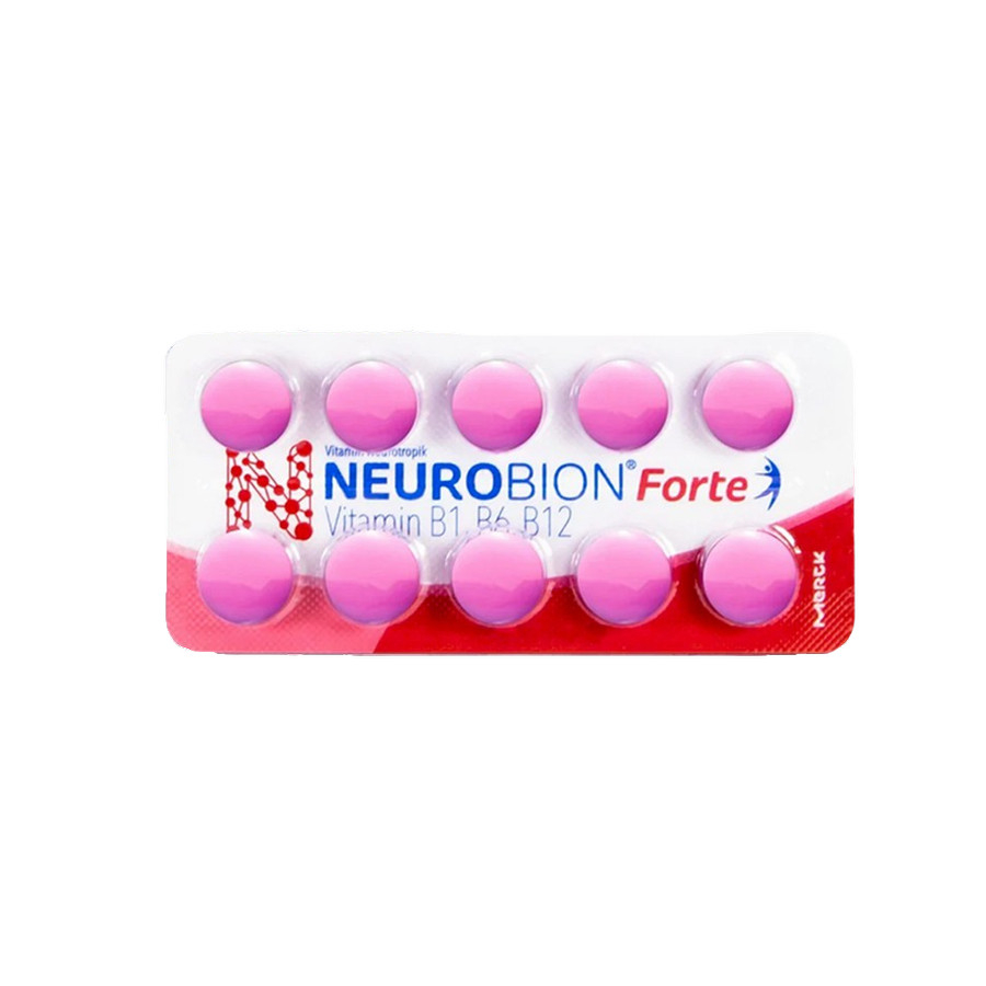 NEUROBION FORTE PINK MERAH VITAMIN B COMPLEX B1 B6 B12 10 TABLET / 1 STRIP