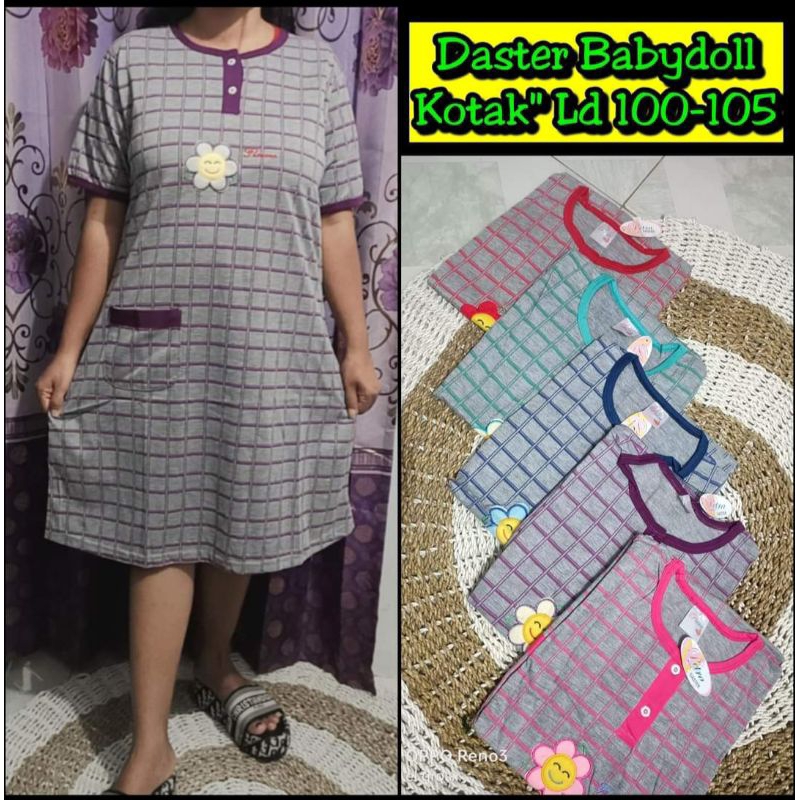 Daster Baby Doll kain kaos tebal