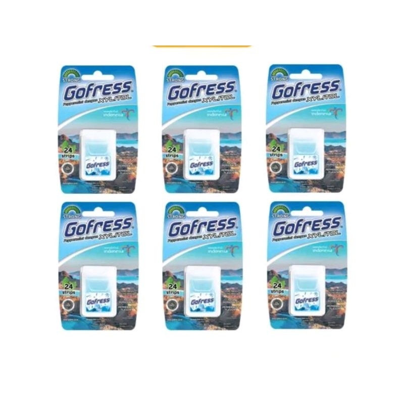 

gofress permen tipis penyegar mulut rasa papermint 6pcs