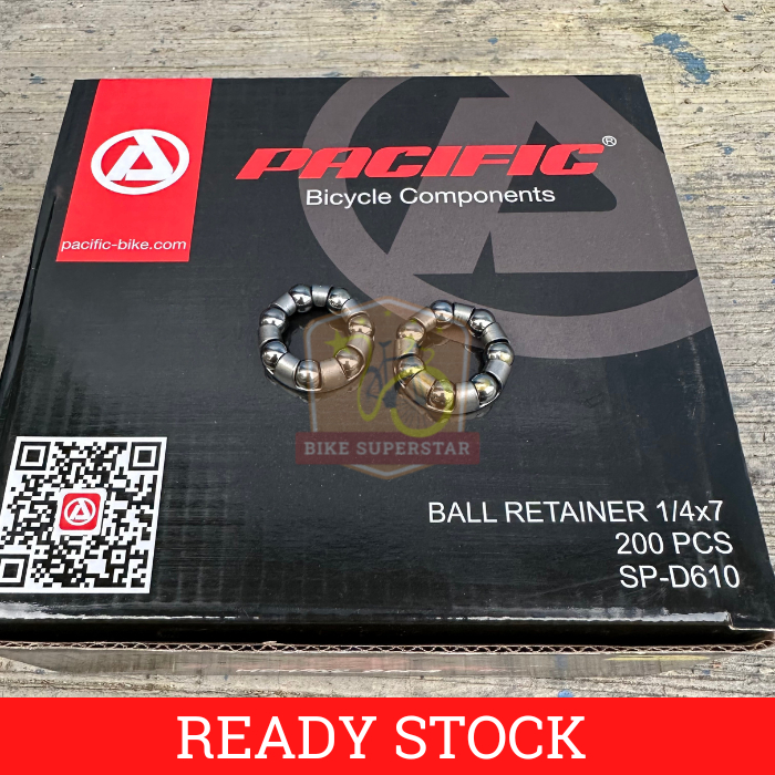 Sarangan Pelor Bearing Roda As DEPAN Lahar Sepeda 3/16" x 7 Pacific Universal Anak MTB Fixie Federal
