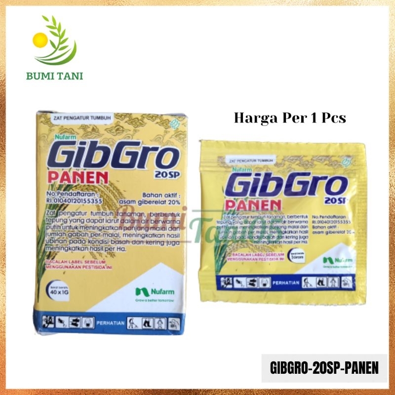 Gibgro 20SP Panen Zpt Tanaman Kemasan 1gr