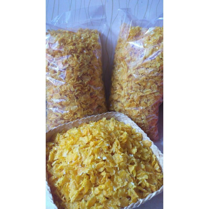 Rosha Snack - Emping jagung mentah 1 Kg ½ Kg - Keripik jagung