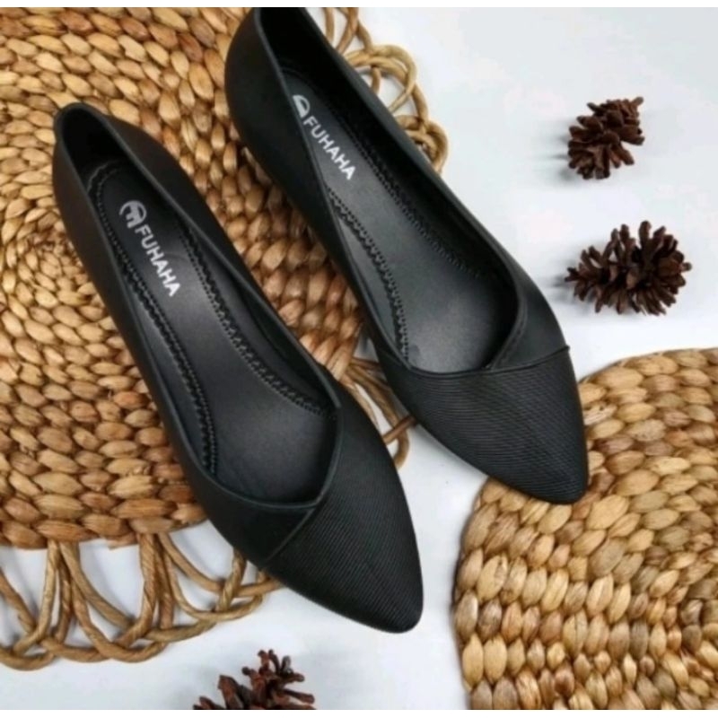 Sepatu wedges sepatu kerja wanita jelly shoes size 36 - 40 Fuhaha TJ - 710