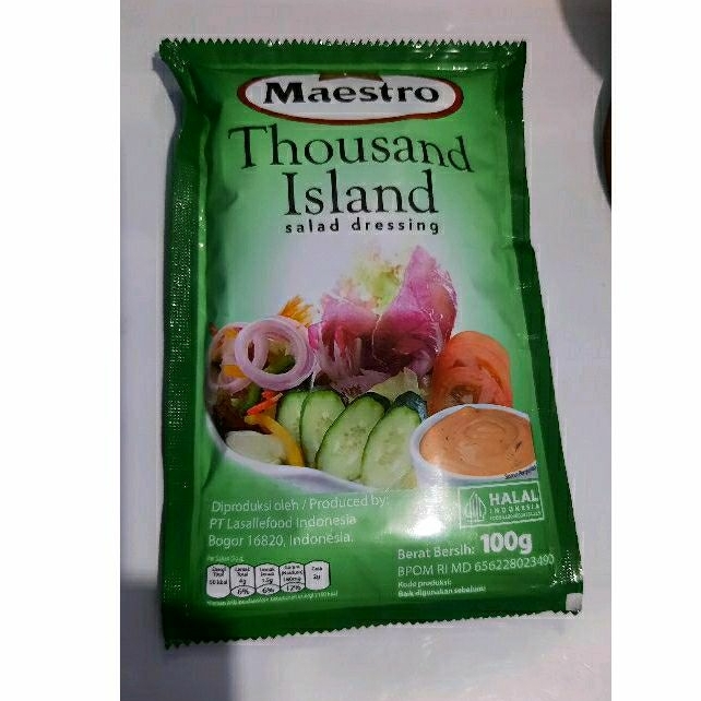 

Maestro Thousand Island 100 gr Salad Dressing Mayonnaise Oren Mayo