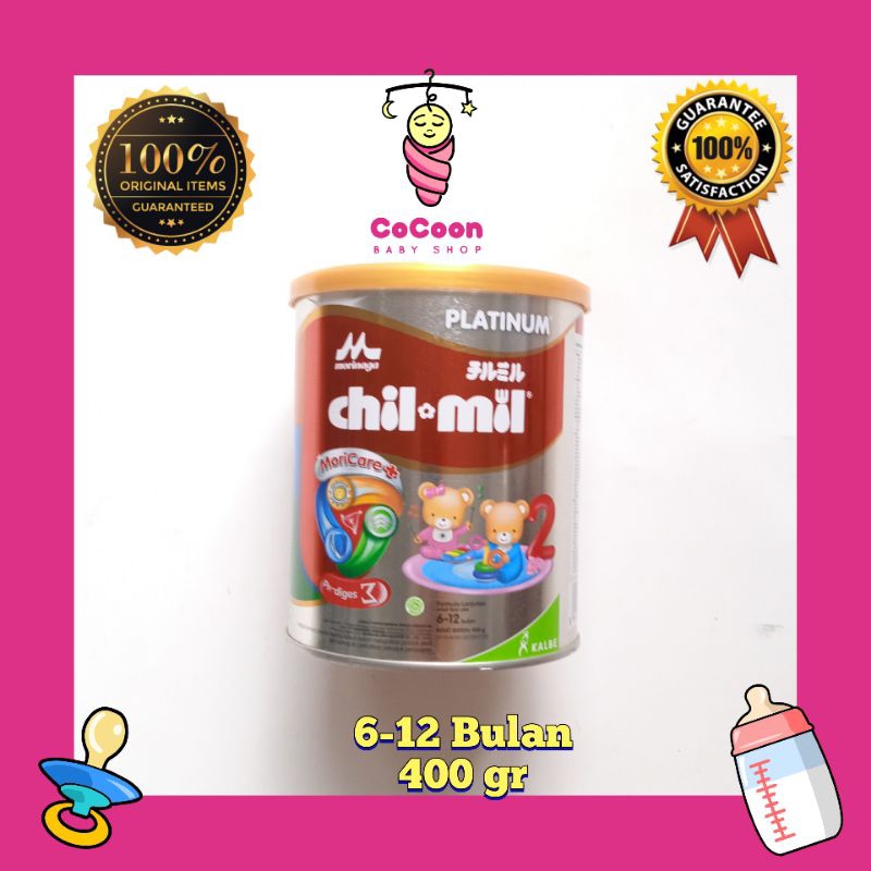 Susu Formula Bayi Morinaga Chilmil Chil Mil Platinum 400g 400 gr 6-12 Bulan