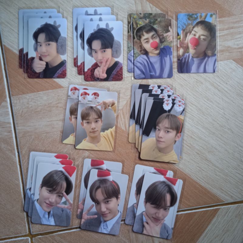 ready stok - kai chen xiumin suho pink christmas unsealed exo