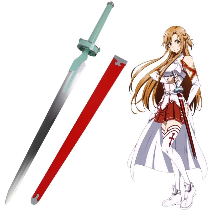 mainan katana kayu Asuna cosplay
