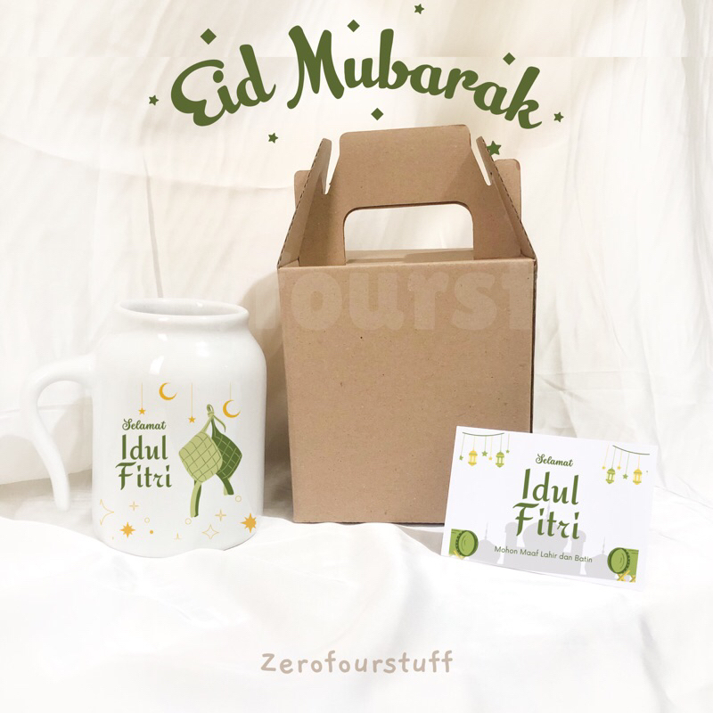 CUSTOM MUG LEBARAN / EID MUBARAK MUG / MUG HAMPERS IDUL FITRI / MUG HADIAH