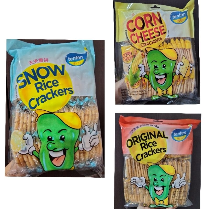 

Tenten Original Rice Crackers / Tenten Corn Cheese Rice Crackers / Tenten Snow Rice Crackers / Krekers Malaysia / Snack Malaysia / Biskuit Malaysia / Biskuit Malaysia