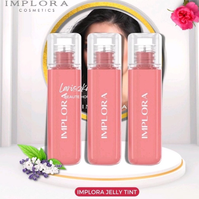 *GrosirBeauty* IMPLORA Jelly Tint | Lip Tint Glossy | BPOM - Lip Tin Jelly