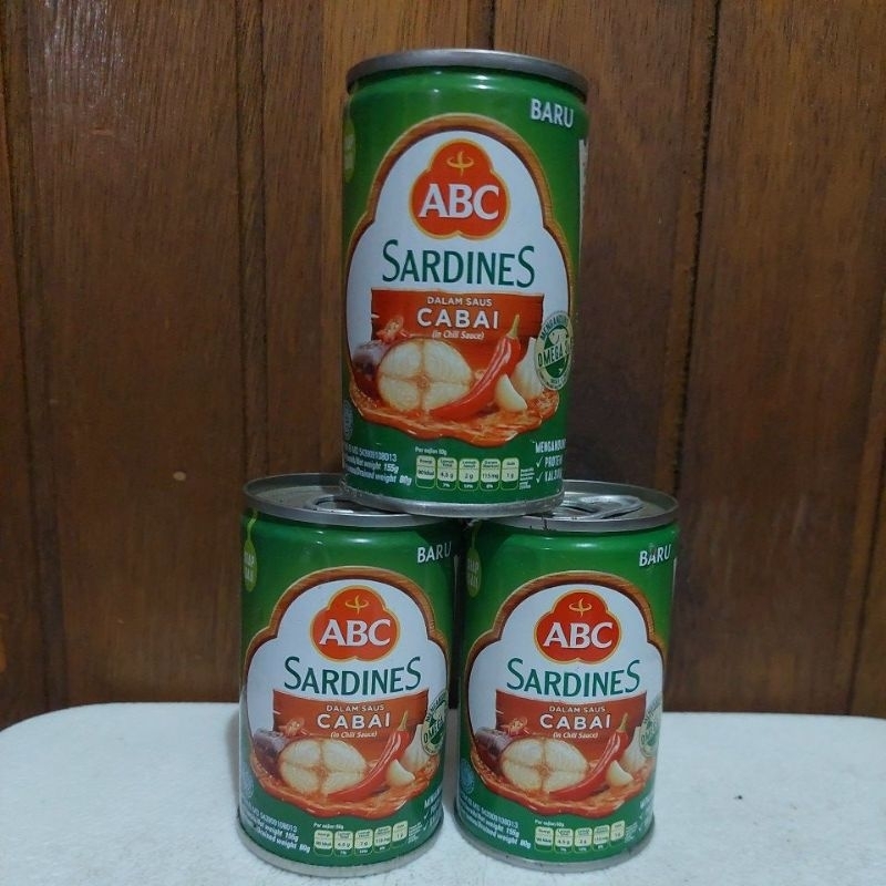 

Abc Sardines saus cabai 155gr