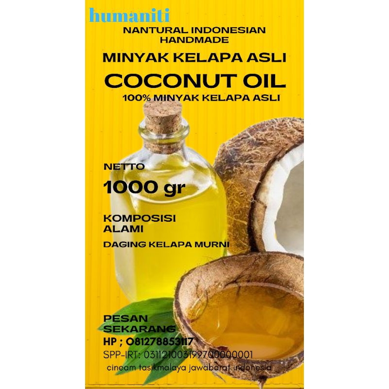 

minyak kelapa murni minyak kelapa asli tanpa campuran