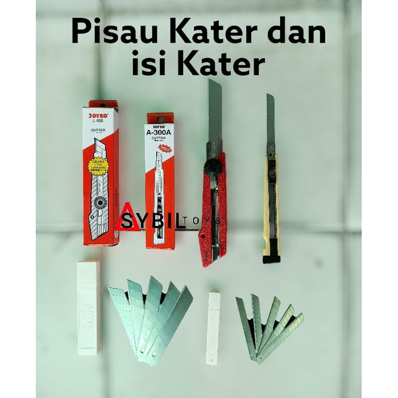 

Pisau Kater / isi Pisau Kater / Joyko / Pisau Kater Murah / isi Pisau Kater Murah / Pisau / Pisau Ulir / Cutter