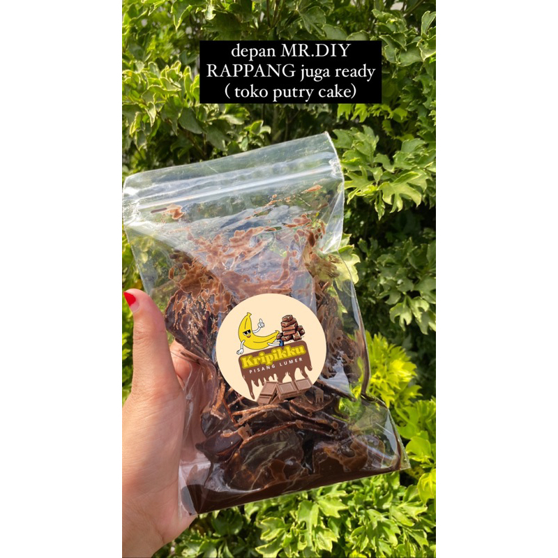 

kripik pisang coklat lumer