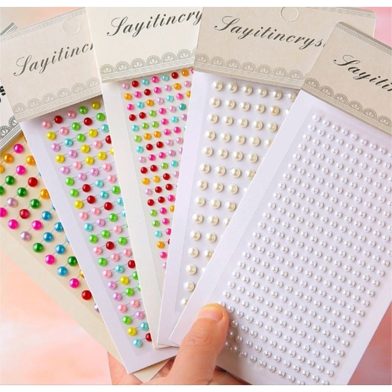

Sticker Stiker MUTIARA Manik DIY Scrapbook Make up