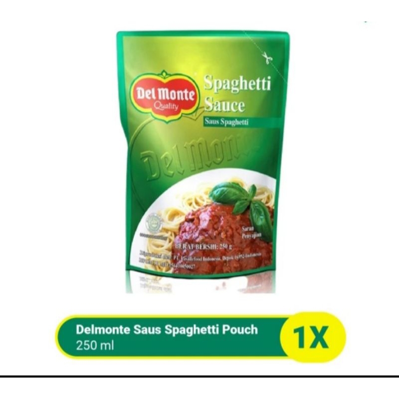 

delmonte saus spaghetti pouch 250gr