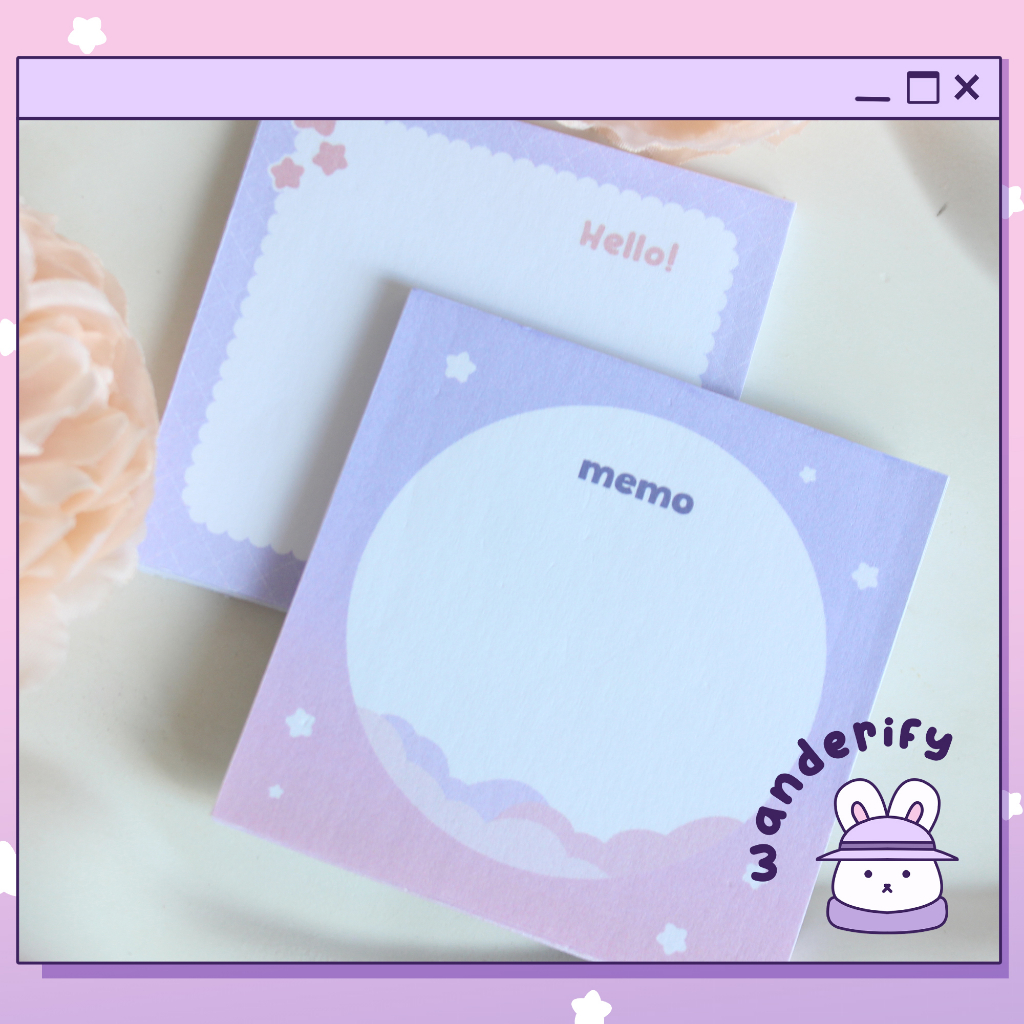 

[Minimal Order 10k] Memo pad Dreamy Series