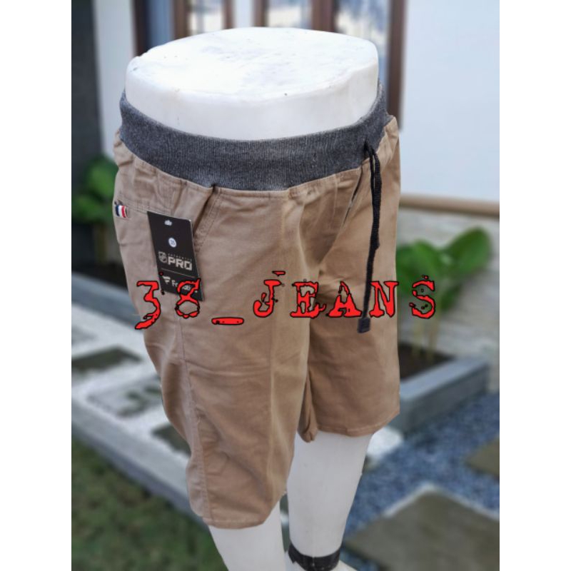 [bisa COD] CELENA PENDEK PRIA COWOK DEWASA CHINO RIP KARET PINGGANG KOLOR