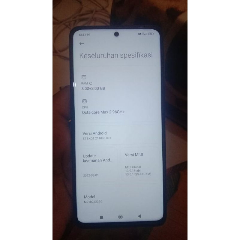 POCO X3 PRO 8/256 FULLSET ORIGINAL (BEKAS PEMAKAIAN PRIBADI)