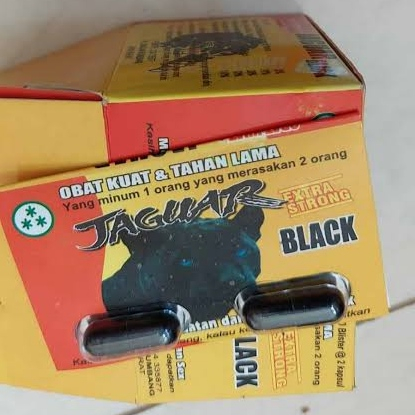 Original 1box Jaguar Black Extra Strong Kapsul isi 10 blister Jamu Original Obat Herbal / Jaguar Bla