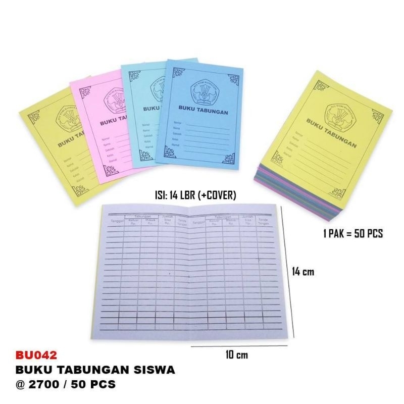 

Buku Tabungan Siswa Sekolah Kilat (1pc)