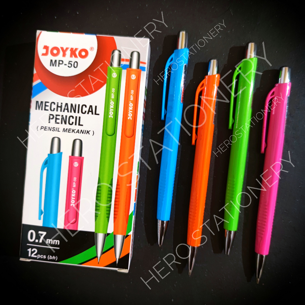 

Pensil mekanik joyko grip triangular 0.7 mm MP-50 . 12 unit