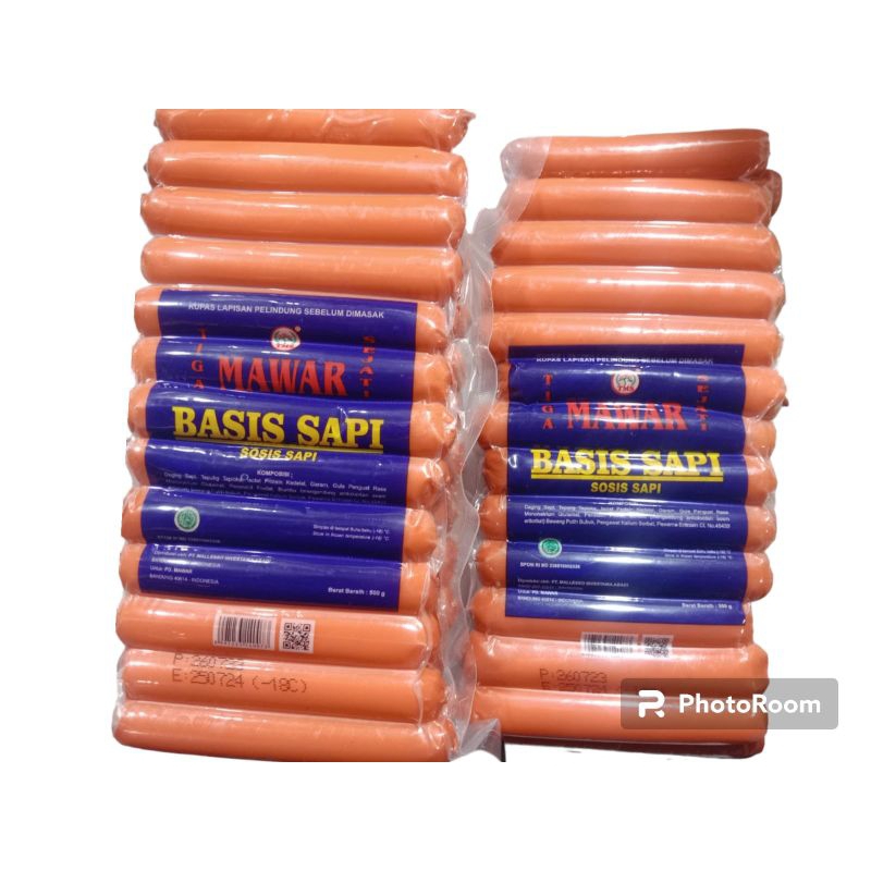 SOSIS BASIS MAWAR/SOSIS BAKAR/GORENG ISI BANYAK 24PCS/BKS