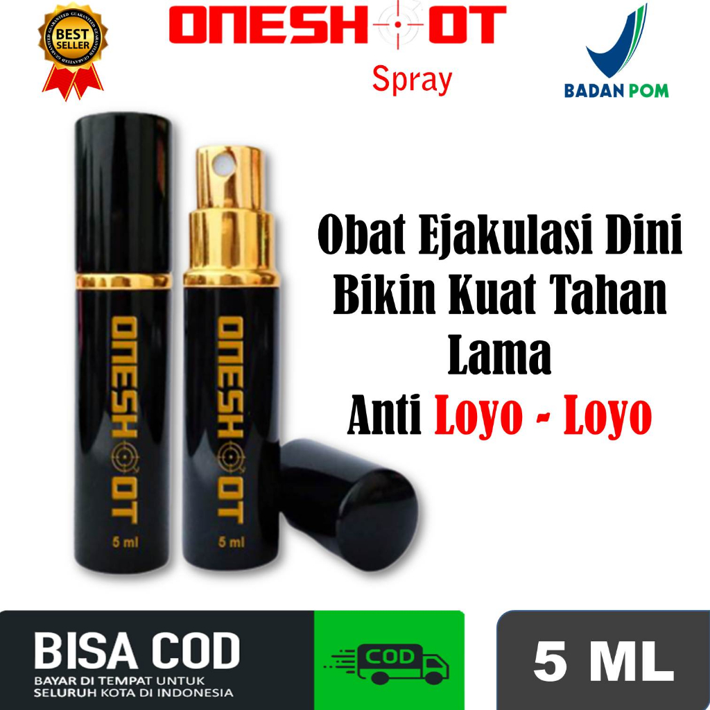 Oneshot Spray - Obat Kuat Pria - Obat Herbal Kuat Pria Tahan Lama - Obat Penambah Durasi Tahan Lama 