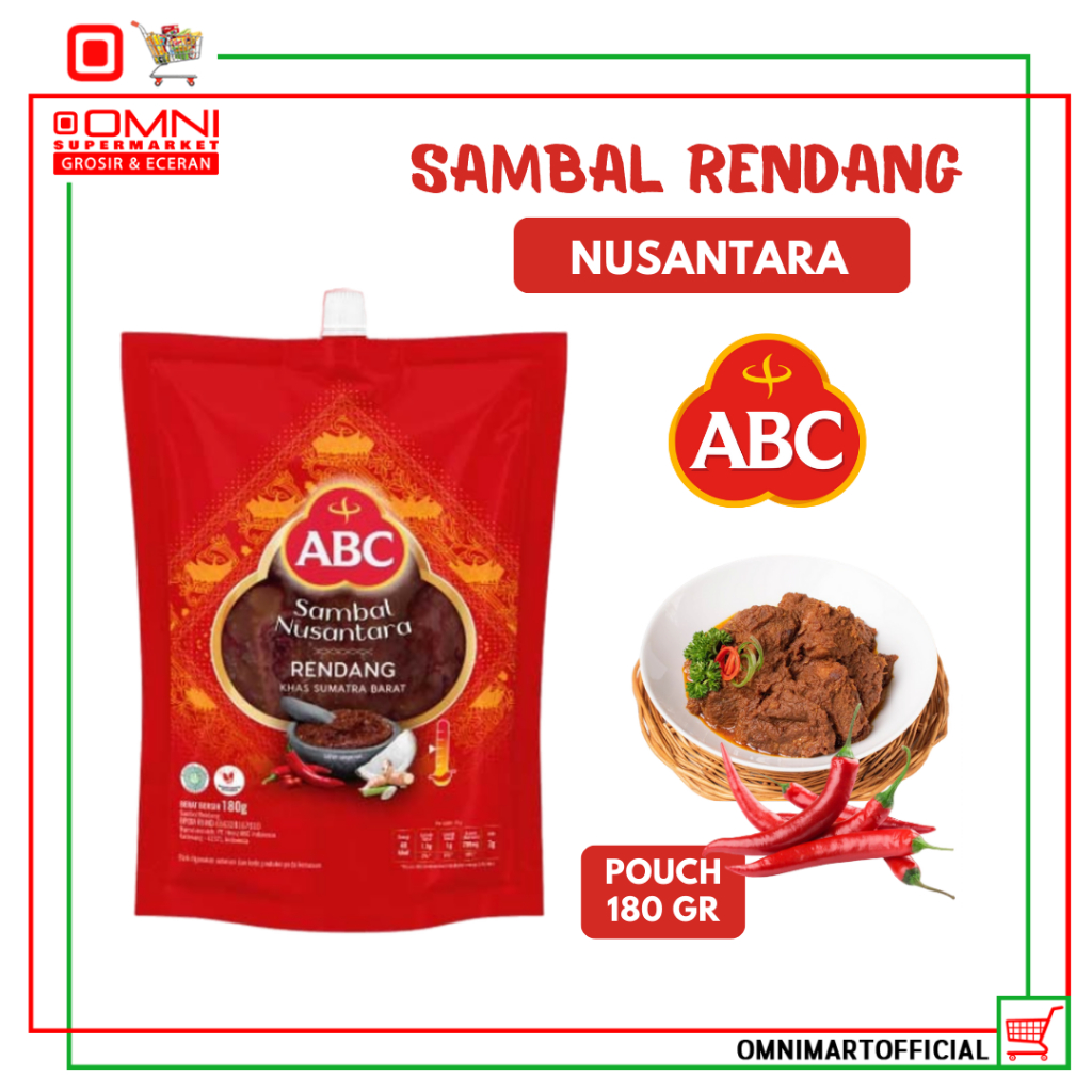 

Abc Sambal Rendang Pouch 180g