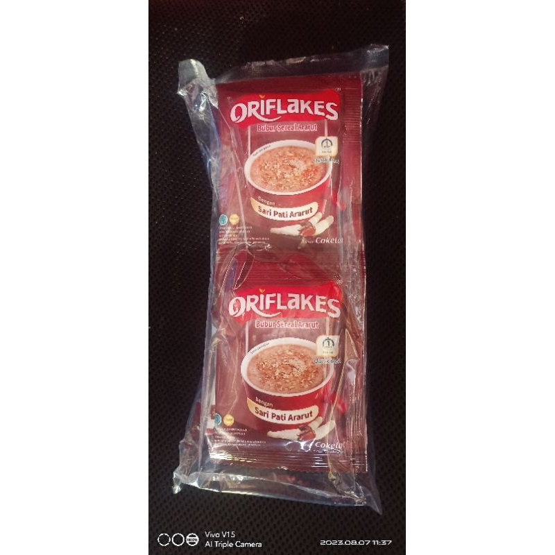 

ORIFLAKES SACHET, RENCENG SACHET 30GR PACK RENCENG ISI 10-VANILA-COKLAT