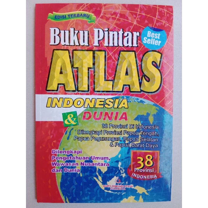 Buku Atlas Indonesia dan Dunia 38 Provinsi Termurah