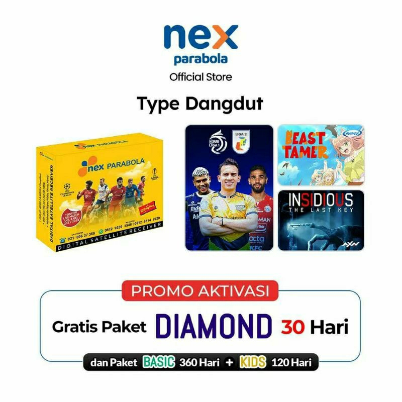Mola Nex Parabola - Type Dangdut Warna Kuning