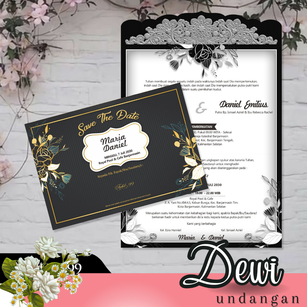 Blangko Undangan Nikah atau Kertas Undangan Pernikahan Fadhil 99 Bahan BC Premium Harga Termurah dan