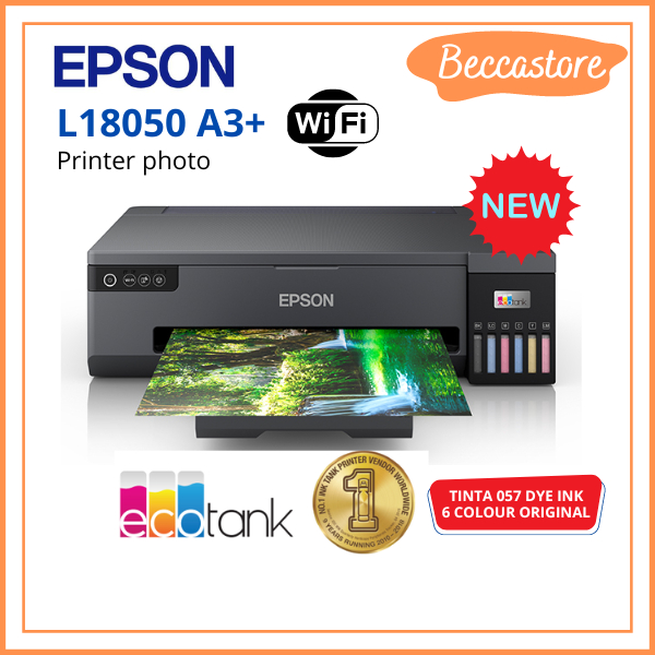 Printer Epson L18050 Printer Photo A3+ Wifi (EX L1800) 6 colour / Barang Baru Dan Garansi Resmi Epso