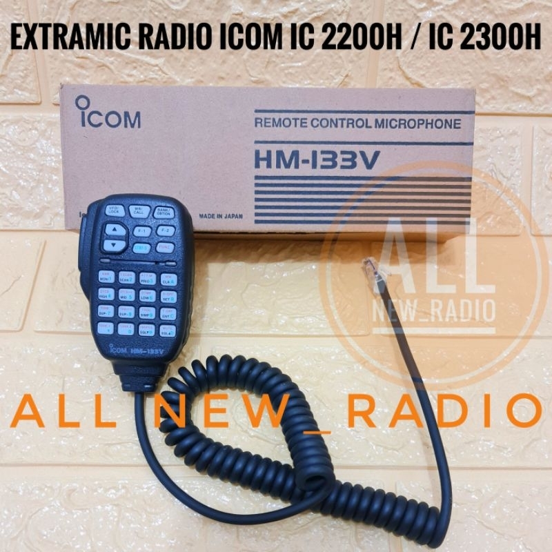 EXTRAMIC RADIO RIG ICOM 2300H IC 2200 IC2300H IC V8000 IC 2300 HM133V HM-133PTT MIC ICOM 2300H HM-13
