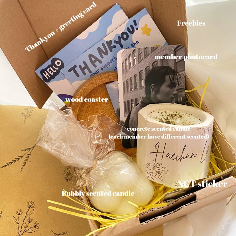 hampers candle NCT DREAM // hampers lilin NCT dream // scented candle NCT dream giftbox hampers