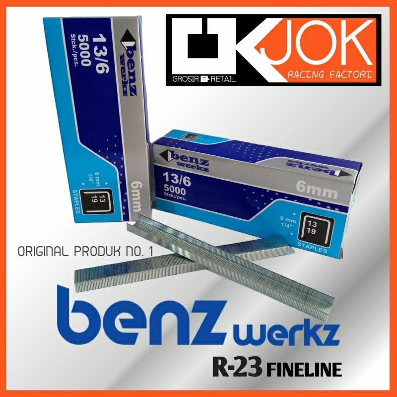 

Refill isi staples Benz Werkz 13/6 Original - isi Perbox 5000pcs - ok jok